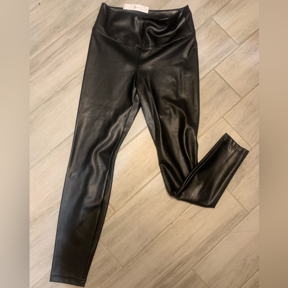 Black house black market vegan Leather Leggings